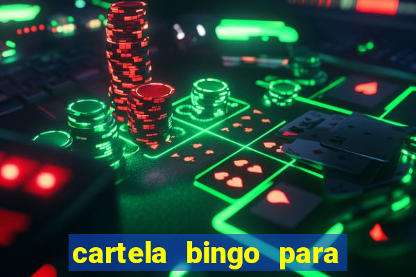 cartela bingo para cha de cozinha imprimir gratis